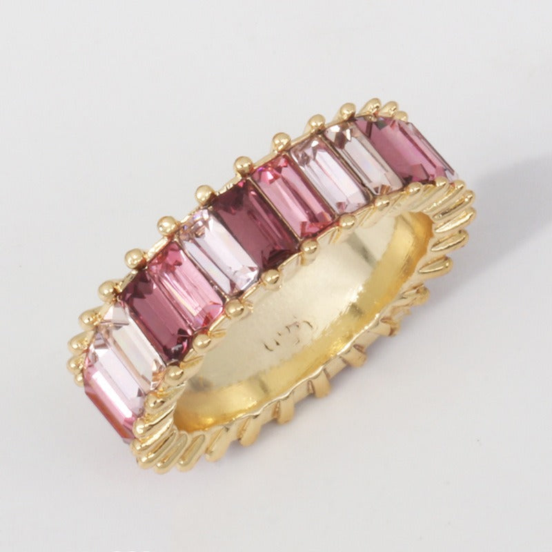 18K Gold Colorful Gem-Stacked Ring - Damned Threads